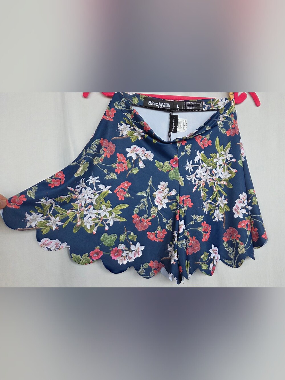 BlackMilk Gorgeous Garden Navy Shorties